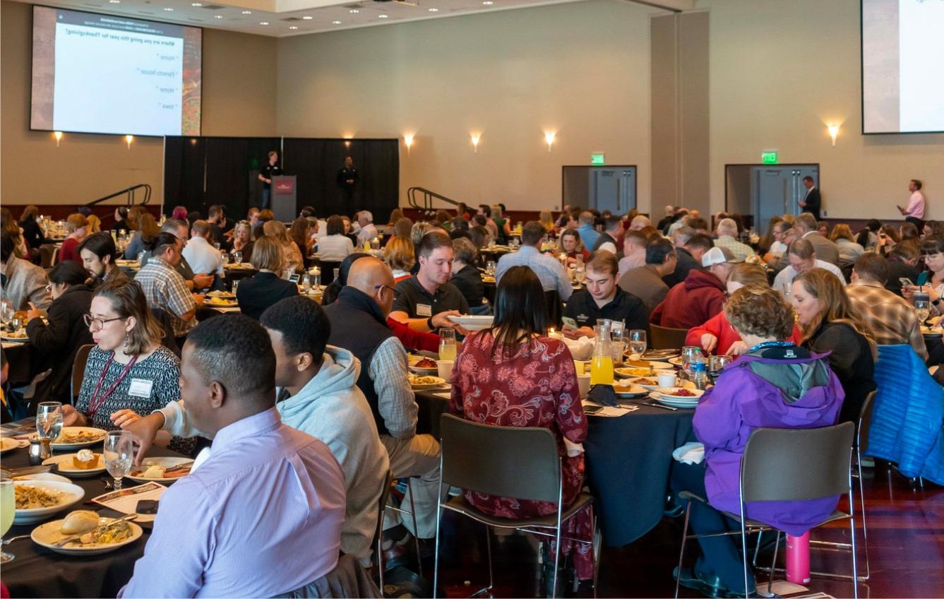 CMU faculty and staff gather for events and celebrations yearly.